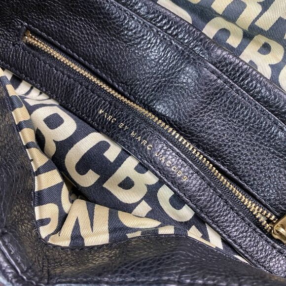 MARC by Marc Jacobs Classic Q Lil Ukita 2way Shoulder Bag Handbag Black Leather - Picture 7 of 8